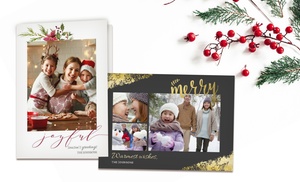 25 Personalised Christmas Cards with Envelopes from Printerpix