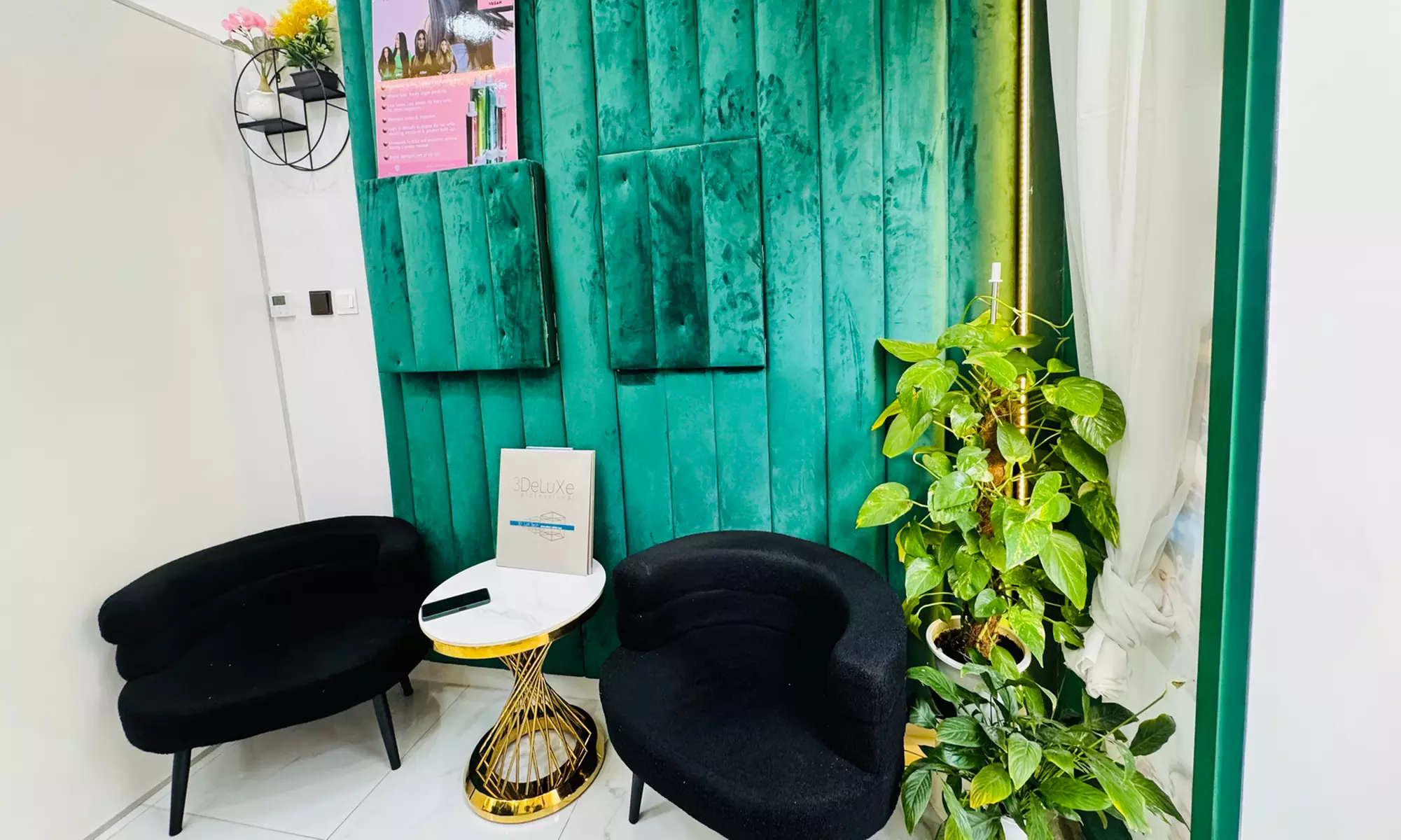 Facial + Eyebrows & Upper Lip Threading or Classic Manicure & Pedicure