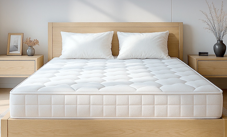 Image 4: The White Stone pocketvering- en traagschuimmatras