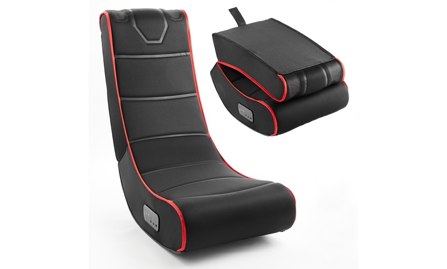 Image 8: Bluetooth Rocker Gaming Chair