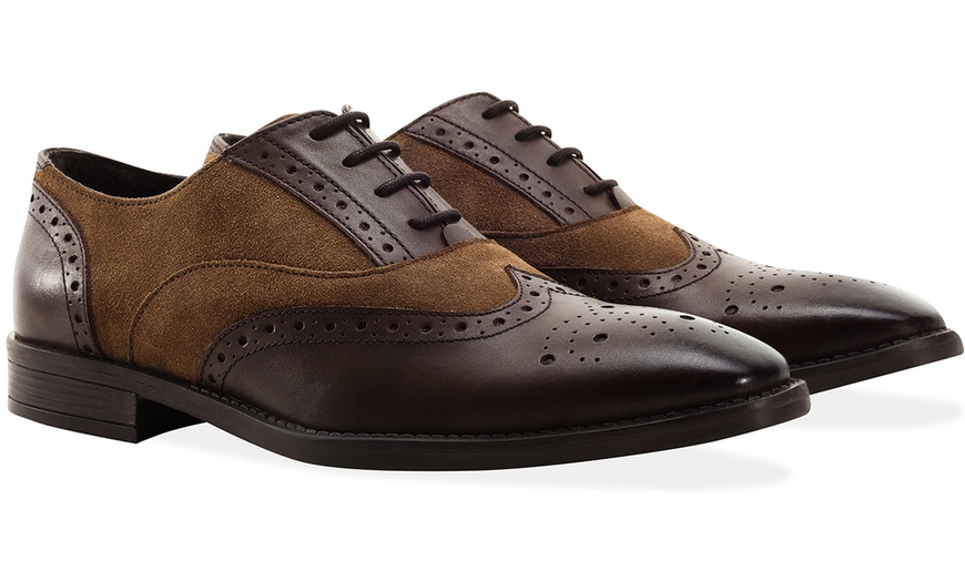 Image 7: Redfoot Men's Square-Toe Brogues