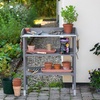 Image 7: Garden Grow Wooden Potting Bench or Storage Cabinet