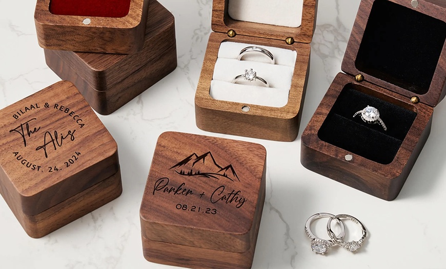 Image 10: Custom PU Leather Jewelry Box in Multiple Styles & Colors Up to 81% Off