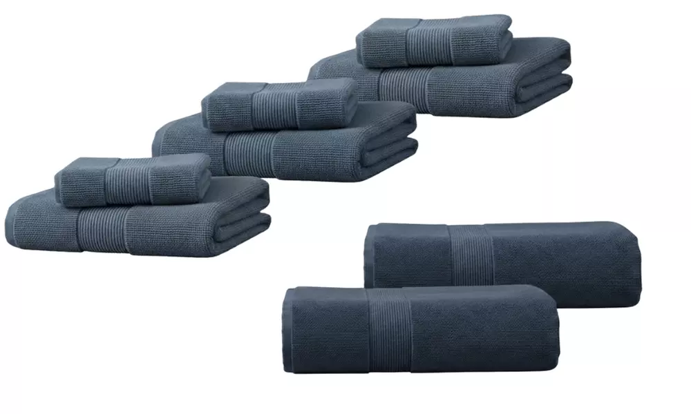 Coppia di asciugamani e telo bagno in spugna 100% cotone di Pompea