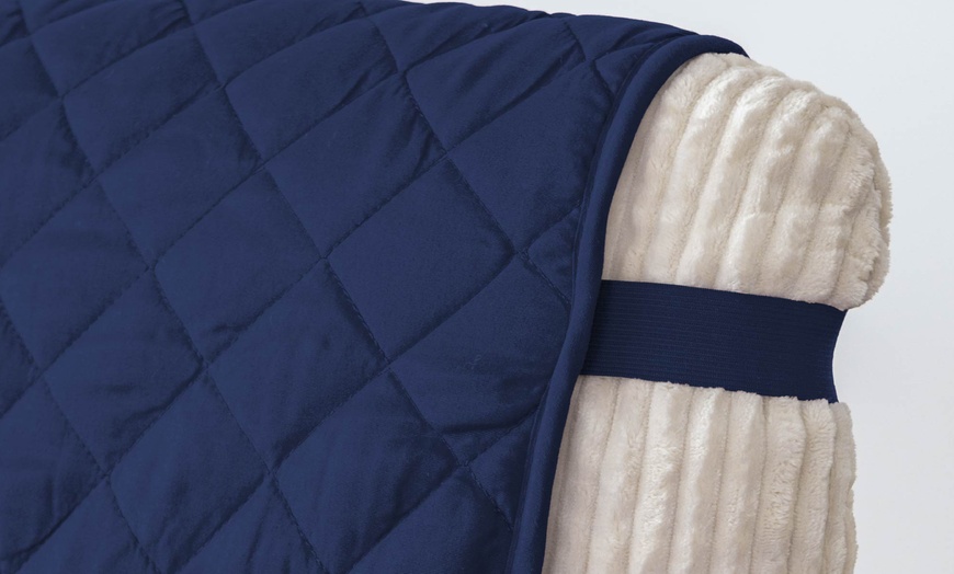 Image 4: Copridivano trapuntato antmacchia