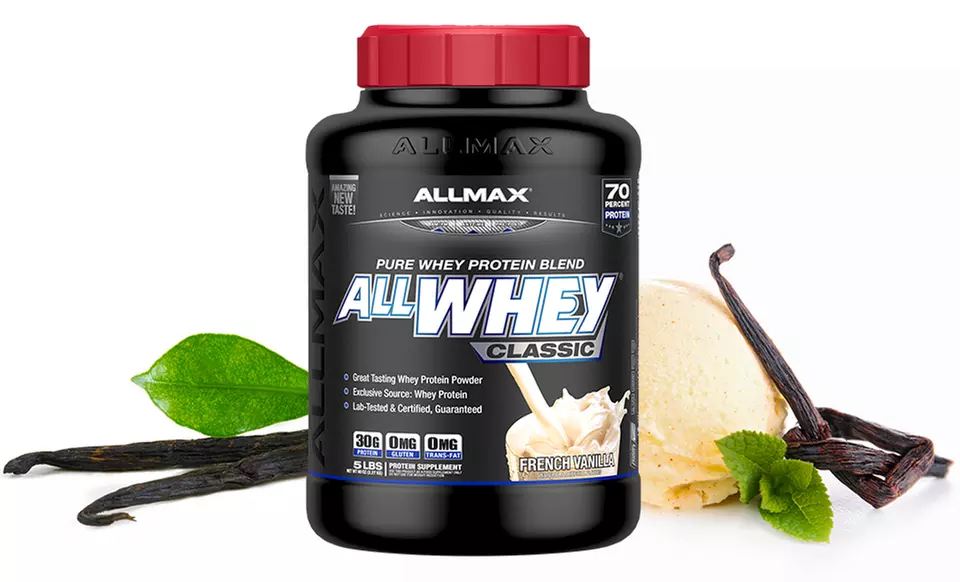 5lb. Tub of ALLMAX ALLWHEY Classic 100% Pure Whey-Protein - Second Medium