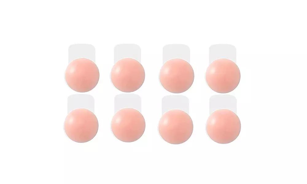 Two-Pairs Sticky Bra Reusable Silicone  womens Breast Lifting bra Nipple Covers - Second Medium