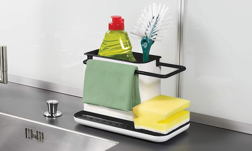 Image 4: Kitchen Sink Caddy Sponge Cloth Holder