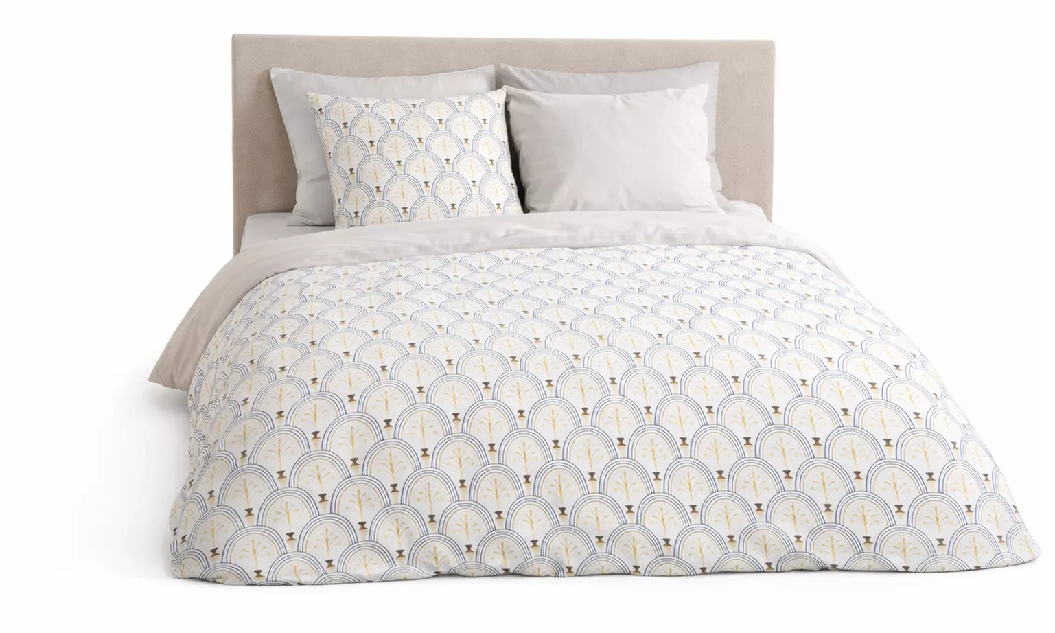 Parure de lit 100 % coton 57 fils/cm²