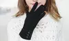 Womens Winter Warm Soft Cashmere Touch Screen Fleece Windproof Driving Gloves