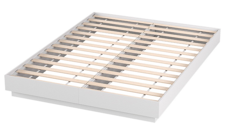 Image 6: Artiss Double Bed Frame with 16-Colour LED Light