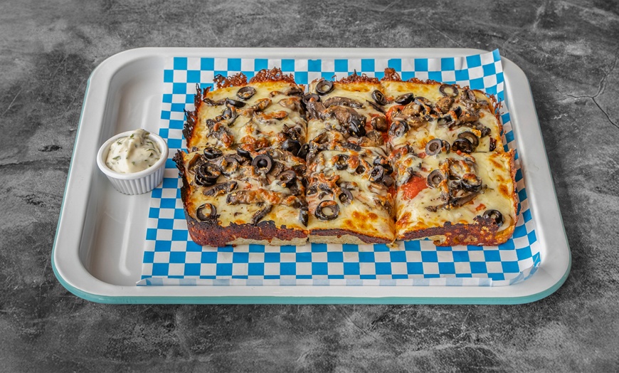Image 5: Any Detroit-Style Pizza & 2 Sides for 1 or 2 Pizzas & 4 Sides for 2