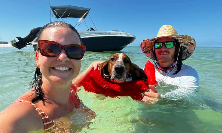 Image 3: 4 or 8 Hour Deck Boat Rental with Bimini Top in Naples 