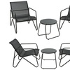 Image 4: Three-Piece Outdoor Bistro Garden Furniture Set