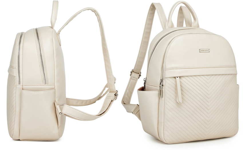 Image 3: Women's PU Leather Backpack