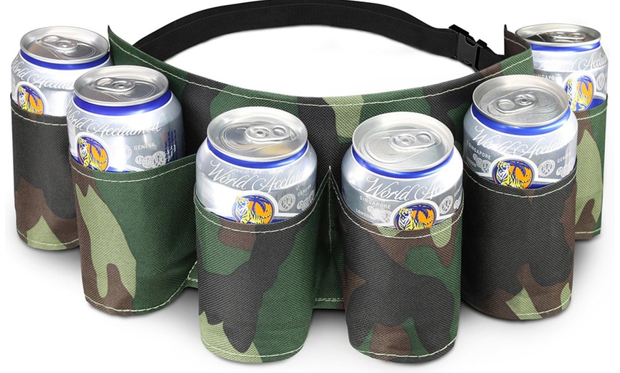 Image 2: Beer Six-Pack Holder Belt