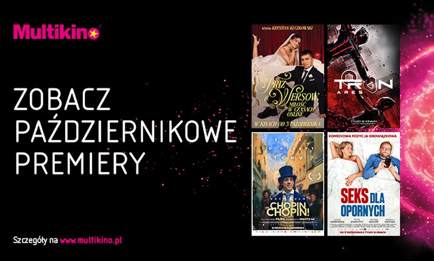 Image 1: Bilety na dowolny film 2D/3D w kinach sieci Multikino