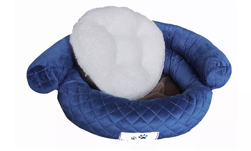 Plush Fluffy Soft Warm Calming Medium Small Dog Puppy Kitten Cat Pet Bed Cuddle