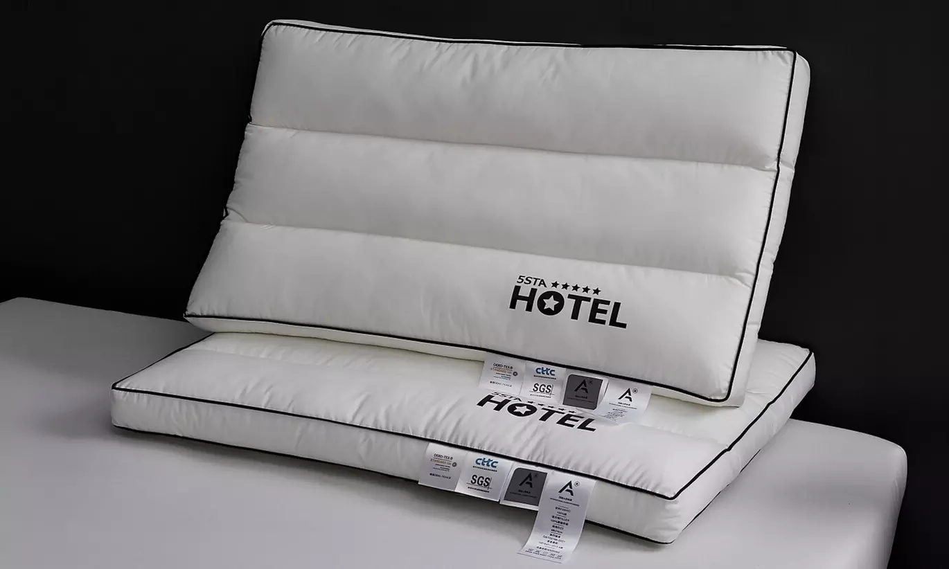 100% Cotton Five Star Hotel Pillow 2 Pack Set