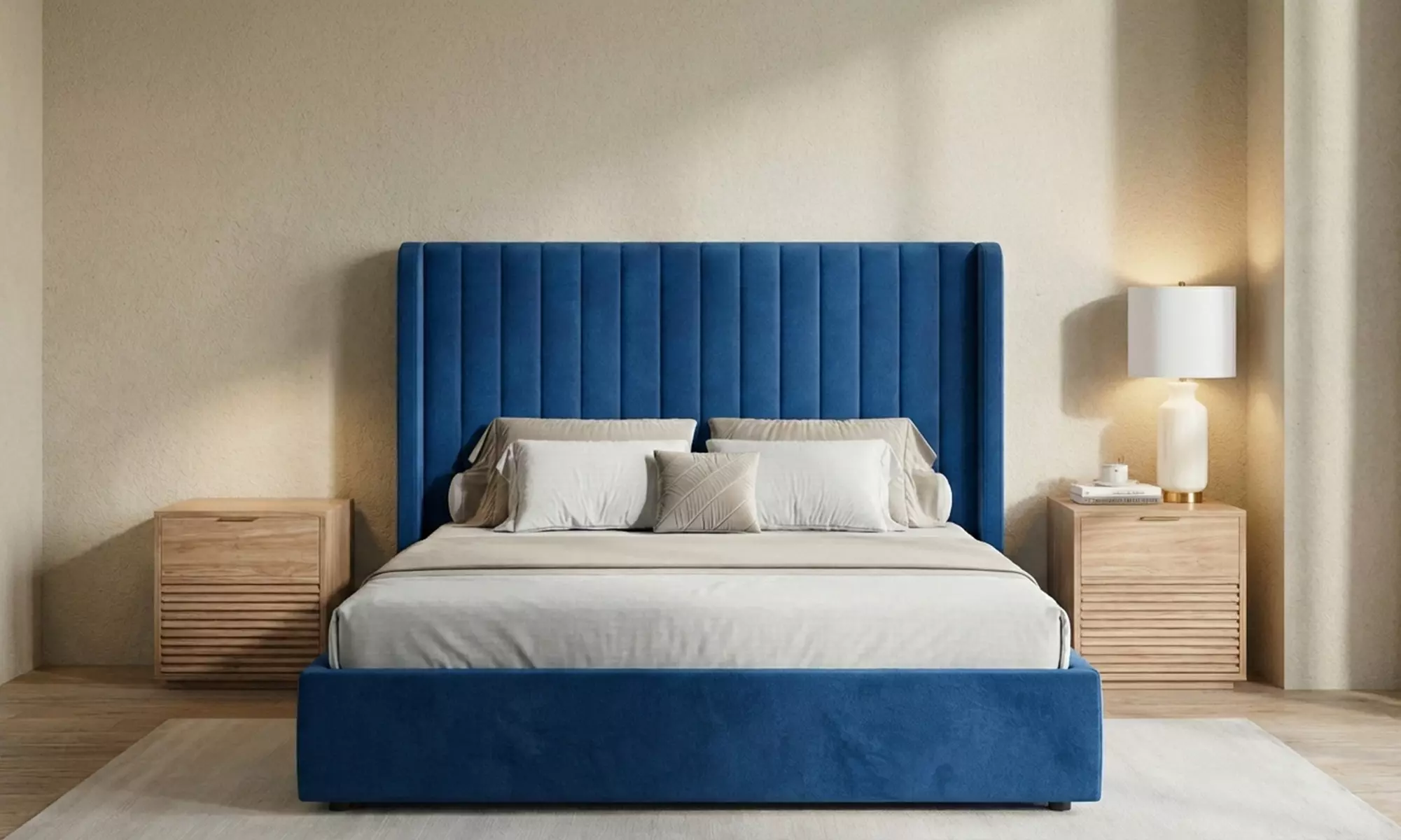 Belgravia Velvet Upholstered Gas Lift Ottoman Bed Frame