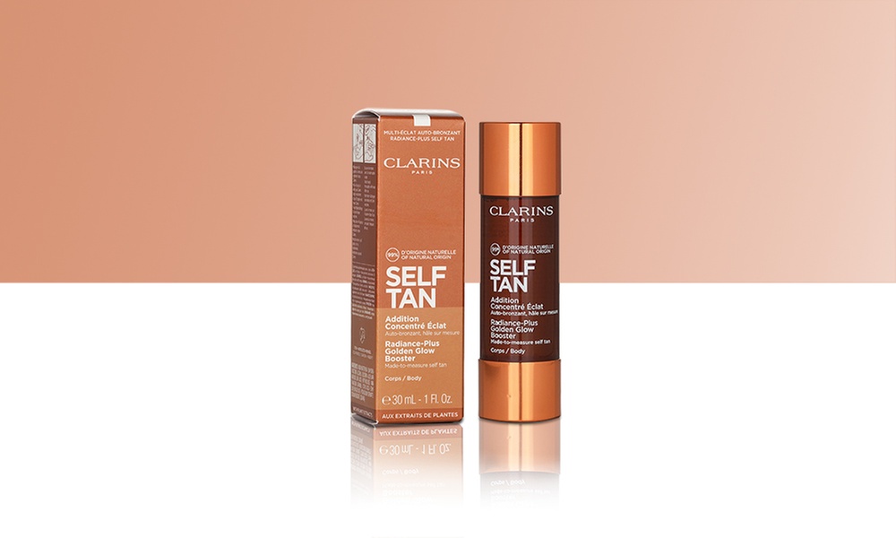 Clarins Radiance-Plus Golden Glow Booster Body Self Tanner - 1oz (1 or 2 Pack)