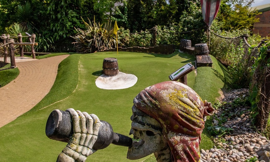 Image 4: 12 Holes Pirates Landing Adventure Golf with Pizza for Two or Four