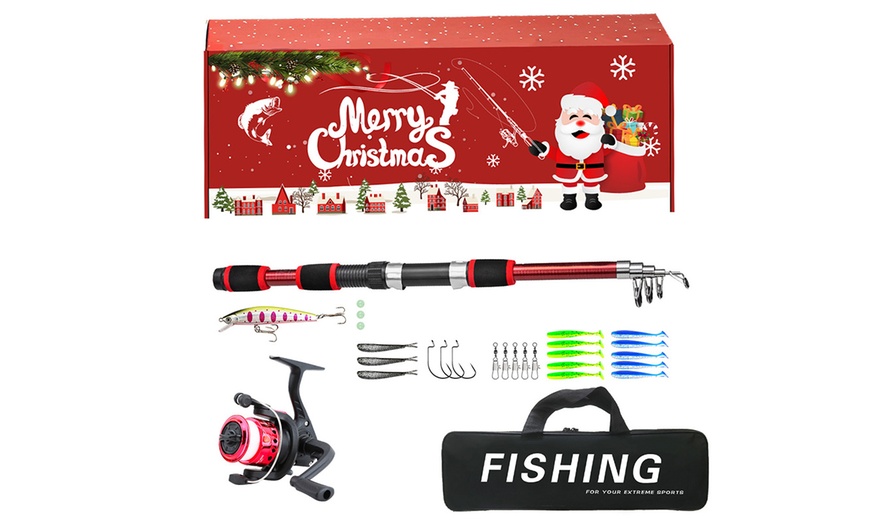 Image 8: XMAS25- Christmas Fishing Lures Gift Set -1Pcs: Red or Green 