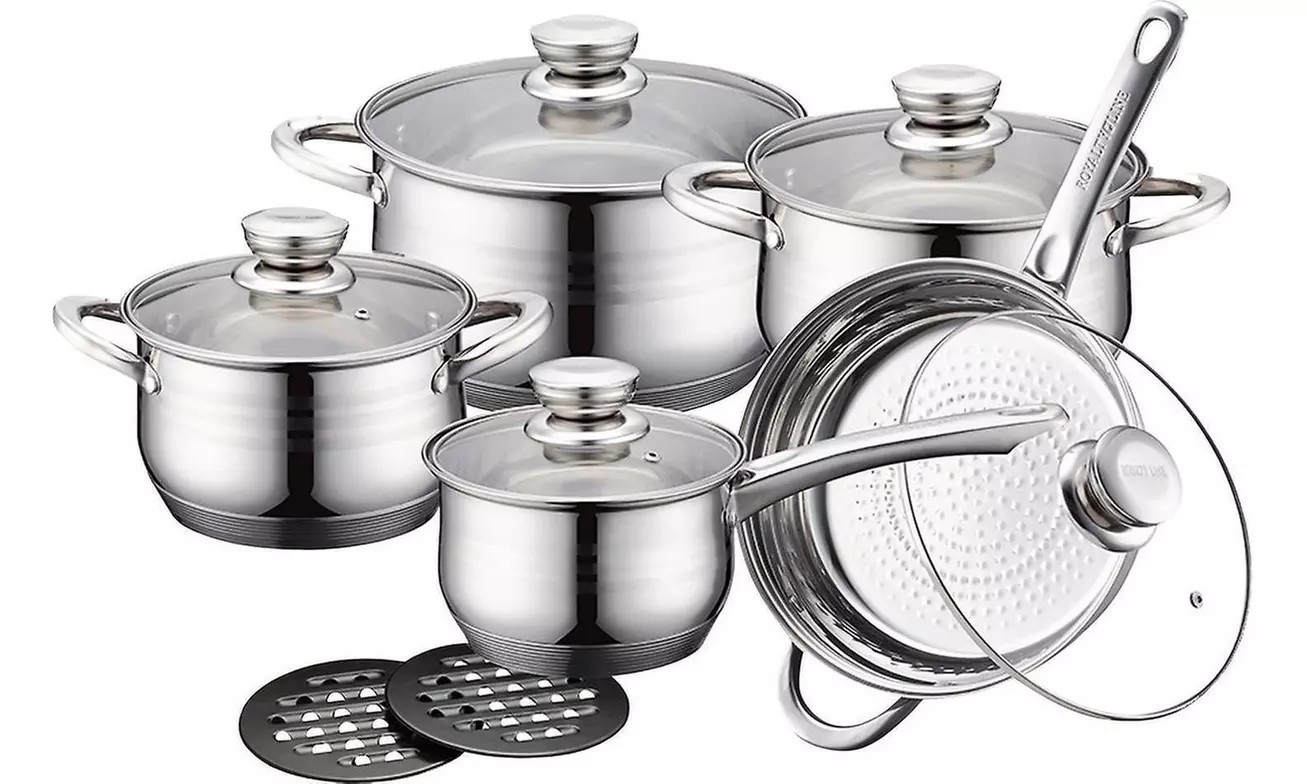 Batterie de cuisine 12 pièces inox Royalty Line