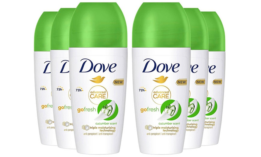 Image 4: Dove 6-Pack Roll On Deodorants