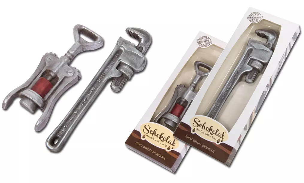 Korkenzieher oder Schraubenschlüssel aus Schokolade - Primary Image