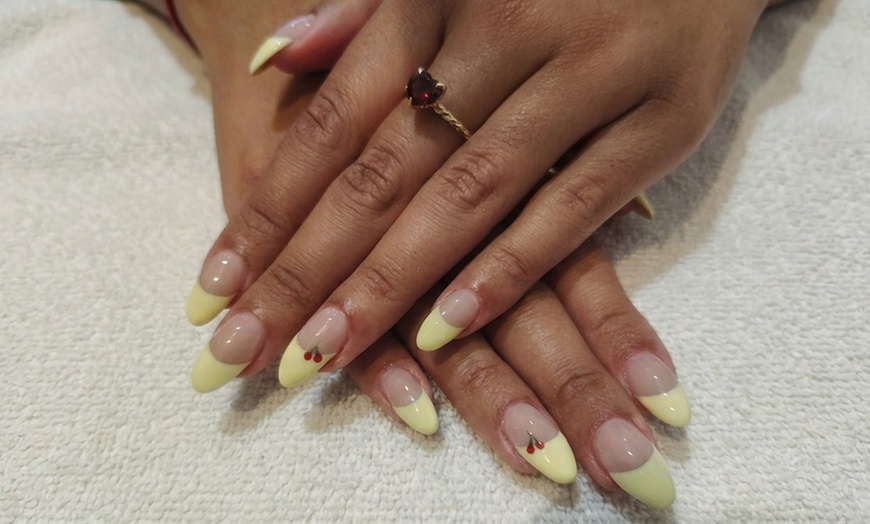 Image 3: Gel Mani-Pedi with Art and Lashes
