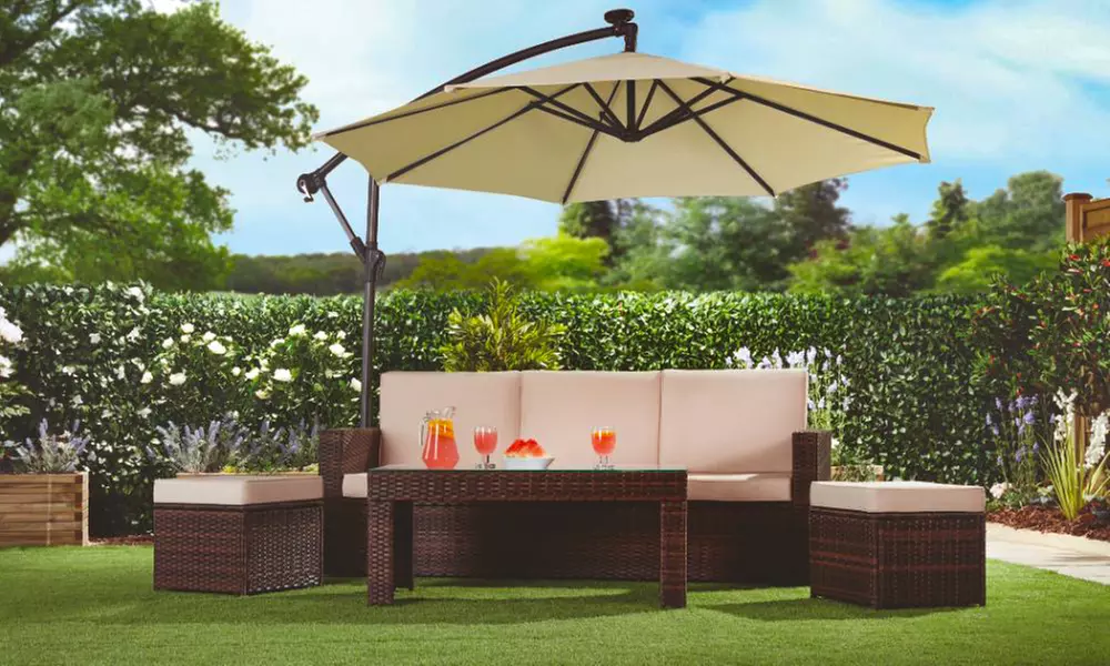 Cantilever Parasols - Standard or Solar LED + Optional Base