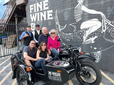 3hr. Private Vintage Motorcycle Sidecar Brewery Tour w/ Chauffer for TWO - San Diego Sidecar Tours