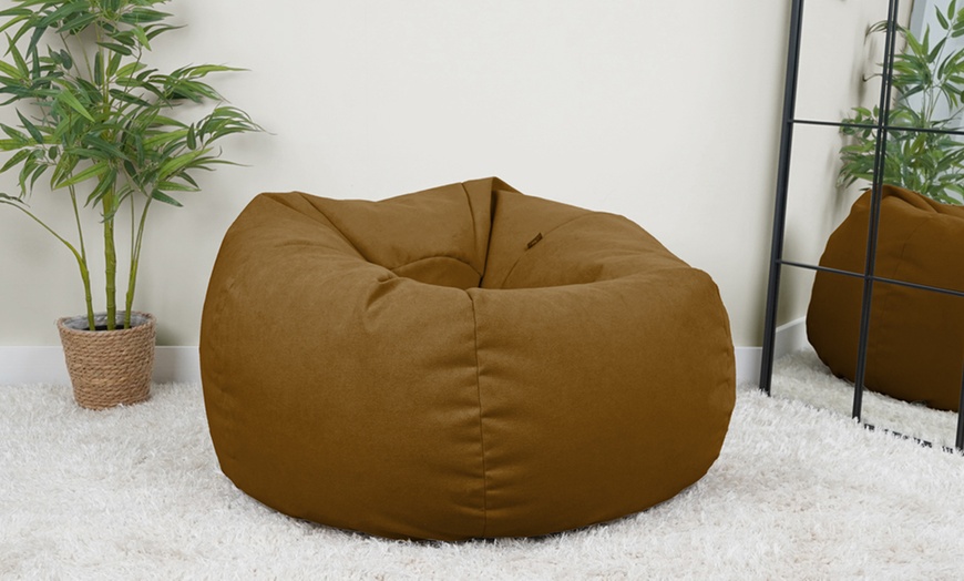 Image 2: Rucomfy Large Machine Washable Adults Beanbags with Filling
