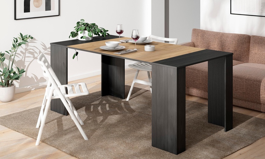 Image 10: Extendable Console Table for 8 Diners