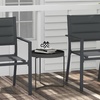 Image 5: Two Garden Dining Chairs in Black, Grey or Beige