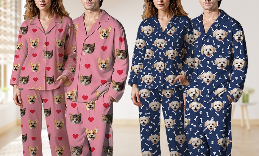 Image 2: Custom Photo Pajama Set from Justyling — Full or Half Set