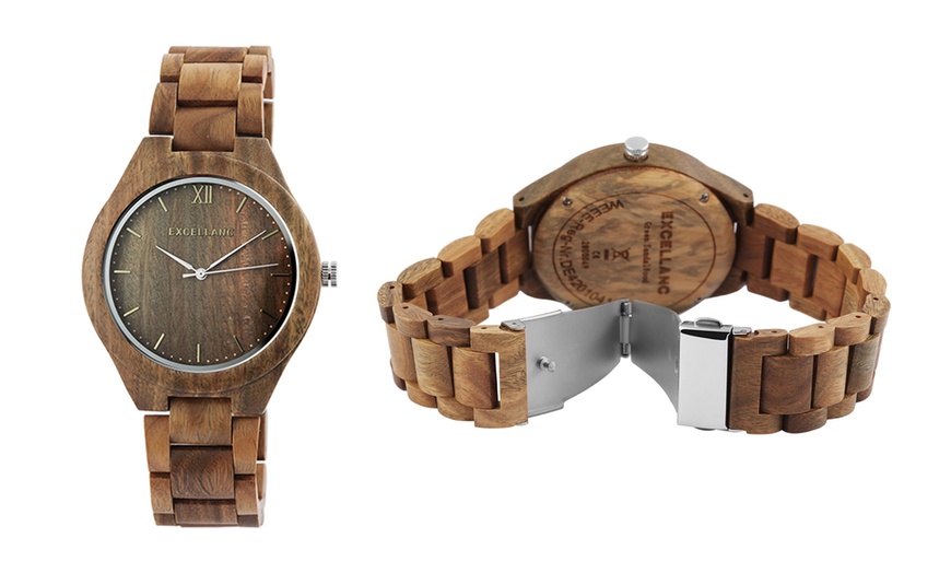 Image 9: Montre-bracelet en bois Excellanc