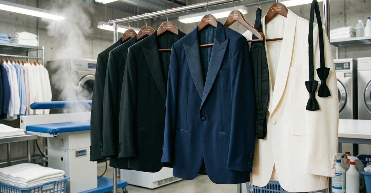 Servicio de lavado, secado y planchado de trajes y vestidos de fiesta en Madrid