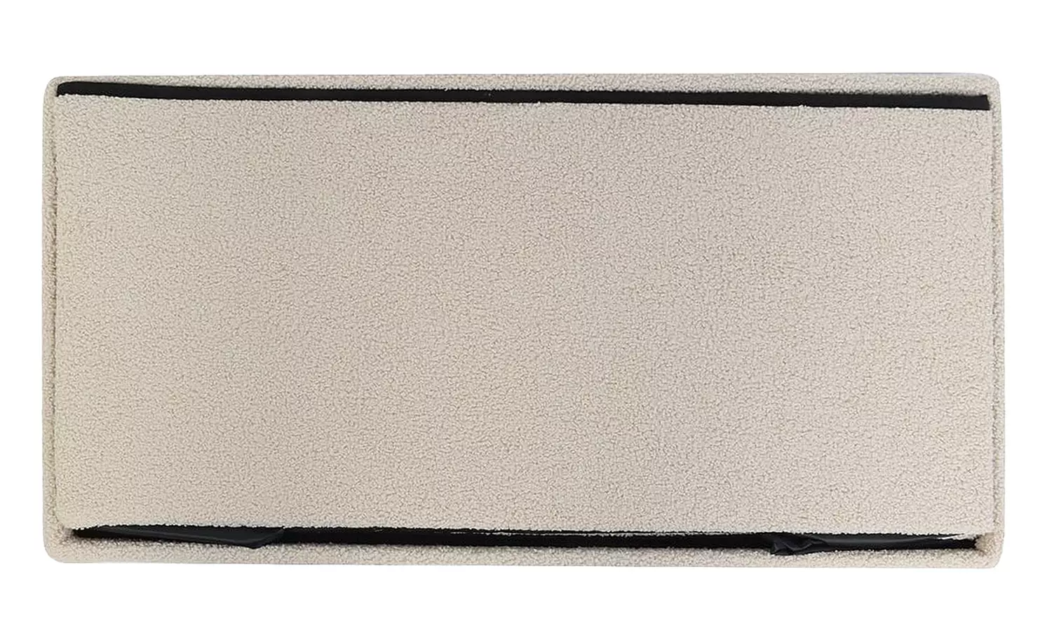 Teddy Boucle Storage Ottoman or Foldable Cube Footstool