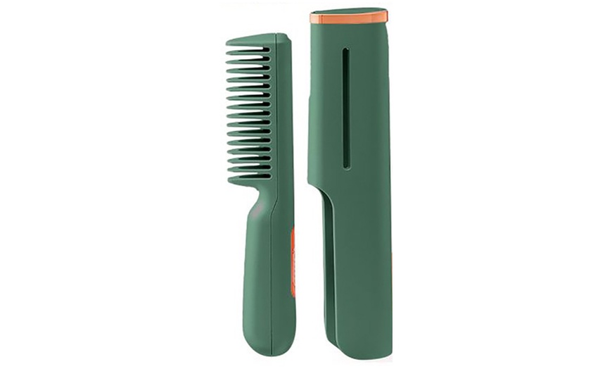 Image 3: Electric Hair-Straightening Comb