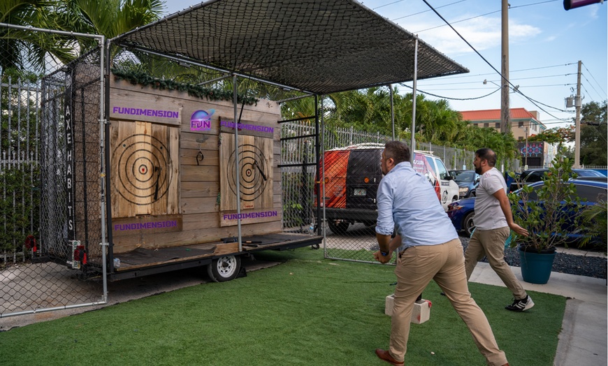 Image 8: Axe Throwing for Two or Four with Two or Four $15 Game Cards