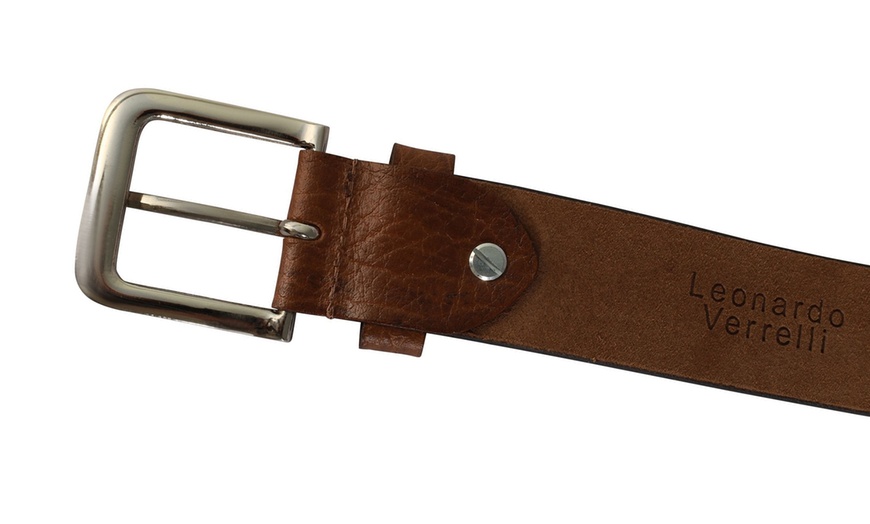 Image 24: Ceinture en cuir Leonardo Verrelli