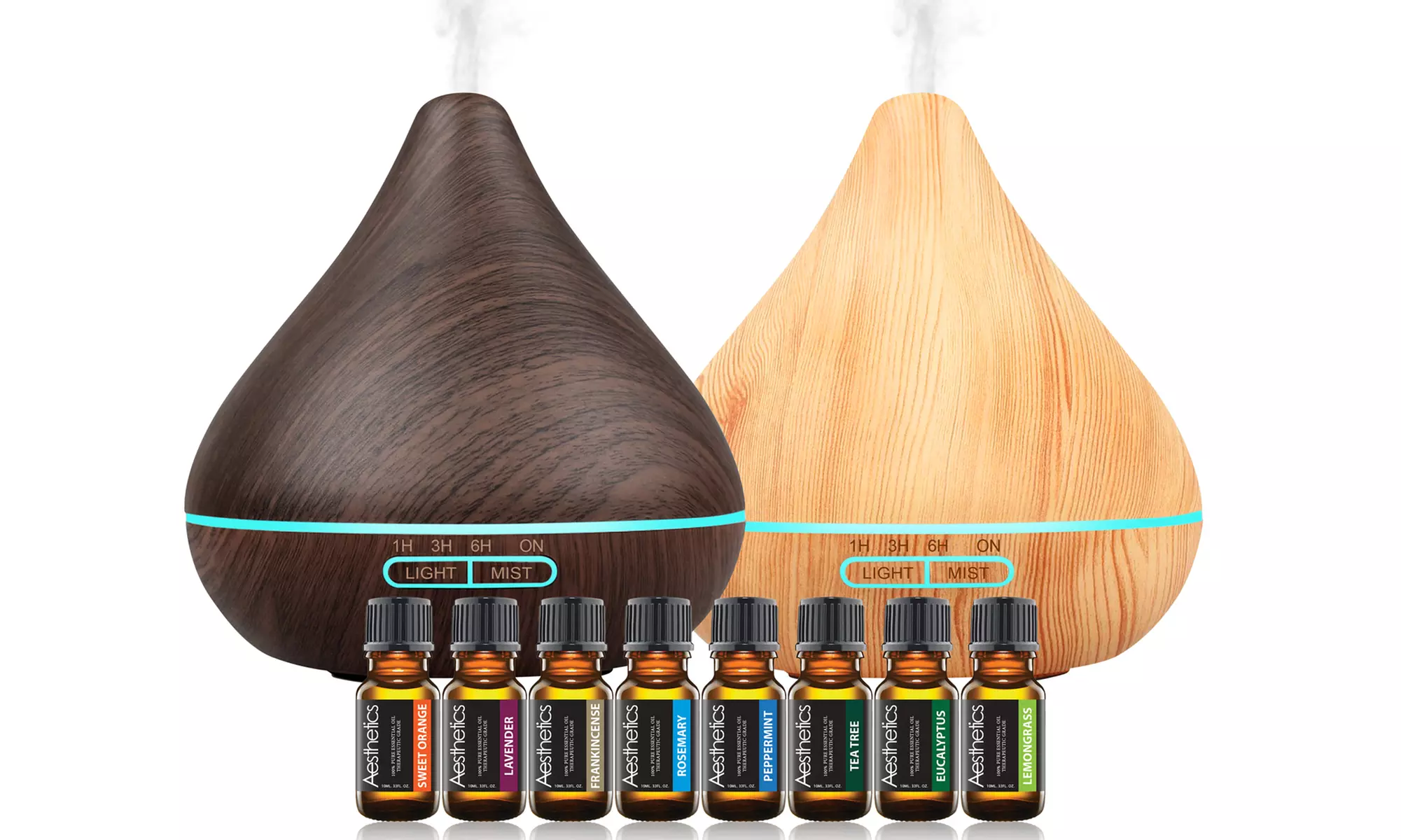 Aesthetics Ultrasonic Diffuser with Essential Oils (8-Pack) - Primary Image