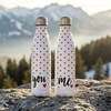 Image 2: Set di 2 borracce termiche You & Me con design a cuore