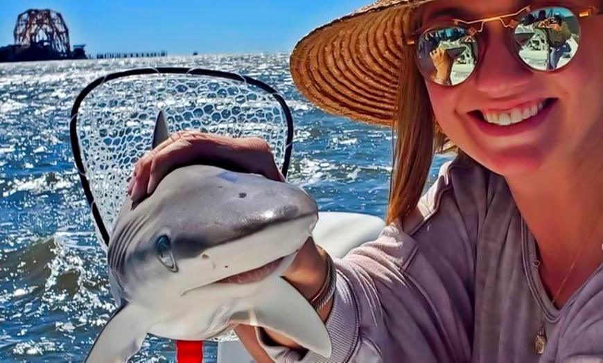 Image 4: 2- or 3-Hr Kid's Fishing Trip/4-Hr Large Shark Trips+ Tarpon (up to 6)