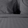 Image 1: 1800 Count Bamboo Feel Dobby Stripe Sheet Set Deep Pockets 4 Piece Set