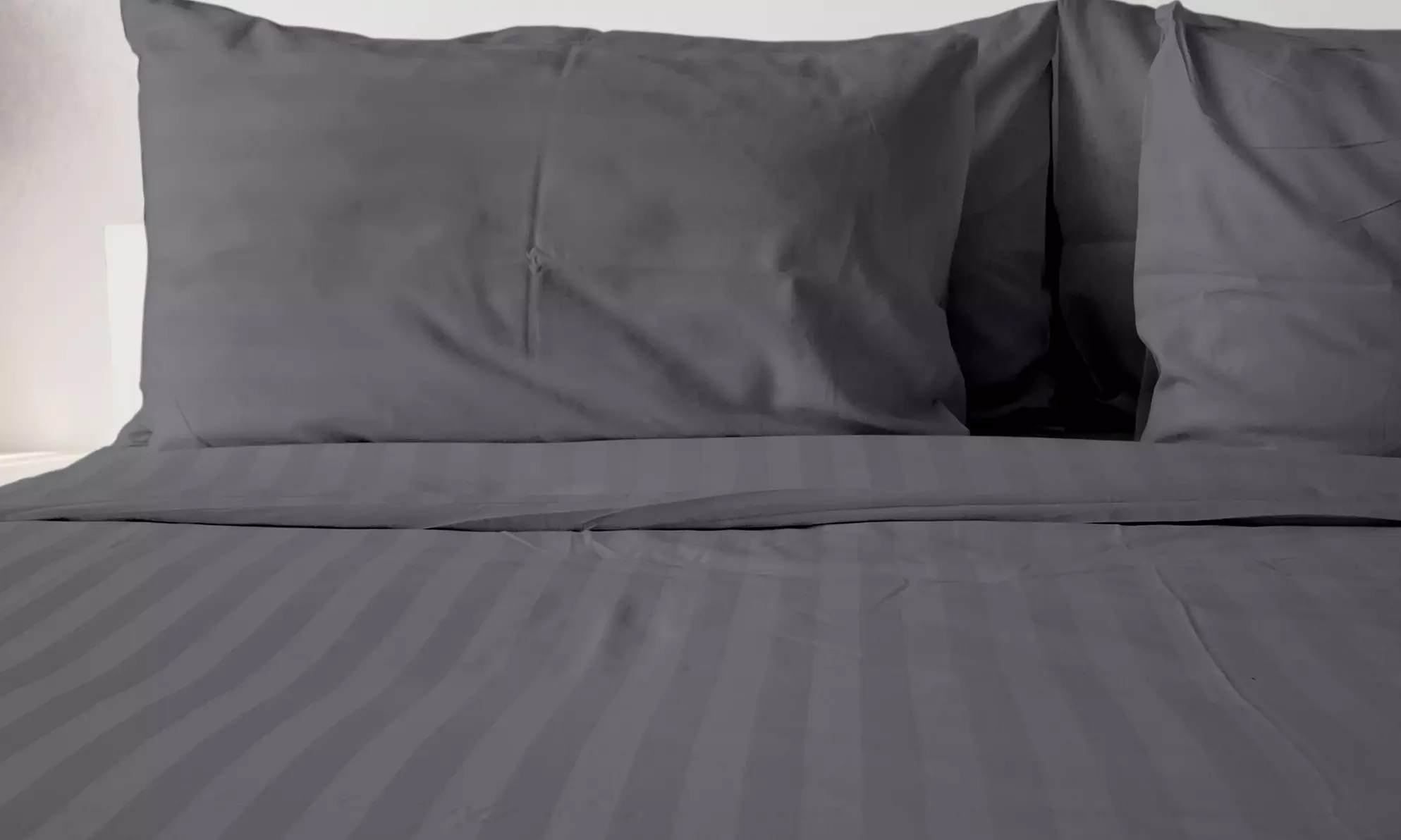 1800 Count Bamboo Feel Dobby Stripe Sheet Set Deep Pockets 4 Piece Set