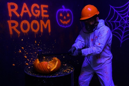 Admit One: Halloween Rage Room Pumpkin Smash Bash - Brainy Actz Escape Rooms San Diego