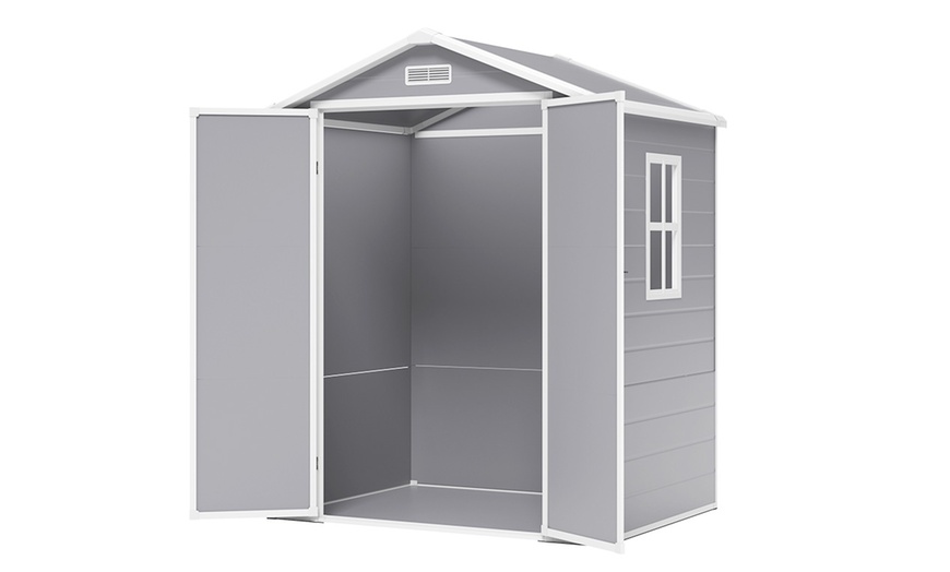 Image 10: Outdoor Garden PP Plastic Storage Shed
